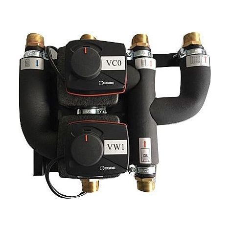 Bosch Zubehör für Luftwärmepumpe VC0-VW1 Anschlussgruppe mit 2 Umschaltventilen, 7738333058