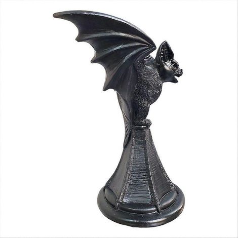 Gothic Fledermaus-Kerzenhalter, gotische Figur, schwarzer Harz-Kerzenhalter, Halloween-Kerzenhalter-Dekoration (1/5)