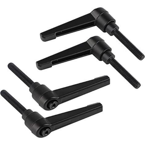 4PCS Poignées de Serrage Réglables M6, Poignée de Levier de Serrage Rapide en Acier avec 32mm Goujon (1/5)