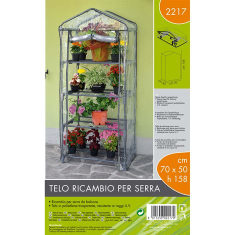 Telo ricambio per serra (70 x 50 x h 158 cm) (1/2)
