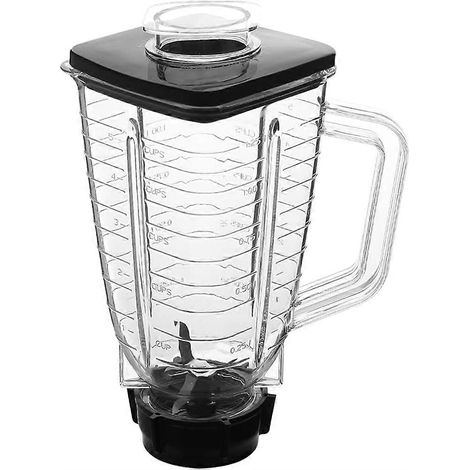 Pièces de rechange : bol carré en plastique de 5 tasses avec couvercle, compatible avec les mélangeurs Oster (1/5)