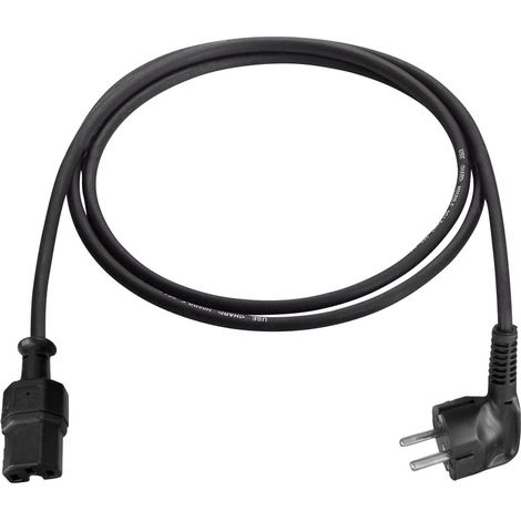 AS Schwabe 70873 Strom Anschlusskabel Schwarz 2.00 m (1/2)