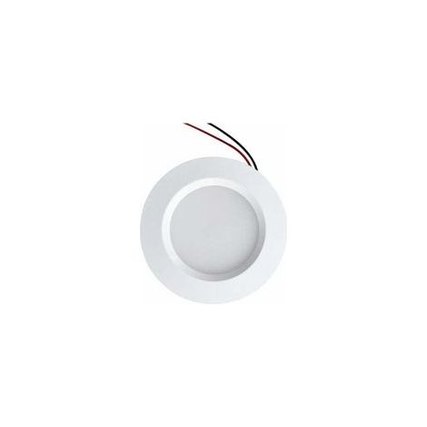 Mini spot LED encastré, trou de 55 mm, diamètre de 68 mm, compact, 3 W, 12 V CC, étanche, IP54, pour salle de bain, cuisine et meubles (aluminium, blanc naturel 4000 K) [Classe énergétique E] (1/5)