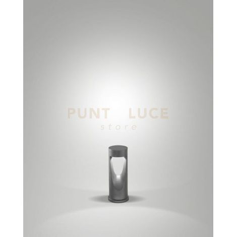 TEO PALETTO PER ESTERNO NERO LUCIDO ALTEZZA CM.30 A LED 13W 3000K 1170LM IP65