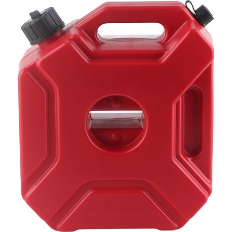 Réservoir d'essence 5L 1,3 Gallons Rouge Grande Capacité Portable Bidon Carburant pour Auto Moto UTV ATV Véhicules Tout-Terrain Sans Support (1/5)