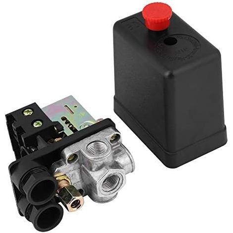 Interruttore di controllo della pressione per compressore d'aria da 90-120 PSI con misurazione rapida della riduzione di pressione, alimentazione 240 V 16 A.