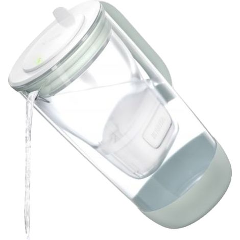 Carafe filtrante Brita Glass 2,5 L à base de menthe (1/5)