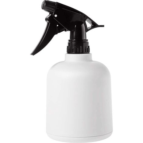 600-ml-Feinnebelsprüher mit Pumpmechanismus, Bewässerungssprüher für Zimmerpflanzen, blühende Pflanzen, Kräuter, Gartenbewässerungssprüher (weiß)