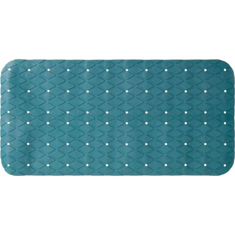 Fond de Bain PVC "Diamond" 34x70cm Bleu Pétrole (1/3)