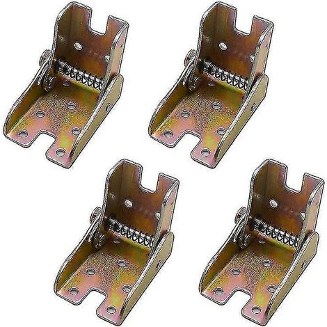 Support de pied de table pliable, paquet de 4 pièces, autobloquant, capacité de 400 lb. (1/5)