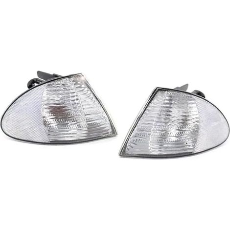 Phare Avant Clignotant Pour BMW Série 3 E46 Berline 1999 2000 2001, Boîtier Antibrouillard Clignotant Sans Ampoule, Phare Avant, Lampe D'angle Automobile Feux Avants(D)