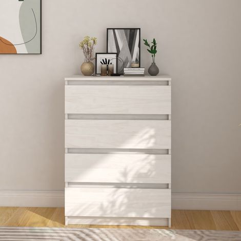Armario auxiliar madera maciza de pino blanco 60x36x84 cm vidaXL (1/5)