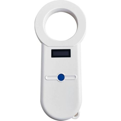 EASYCOMFORT Lecteur de micropuce USB pour animaux, scanner numérique d'identification animale ISO11784/5 tenu dans la main pour chien chat cheval, transpondeur de puce blanc (1/5)