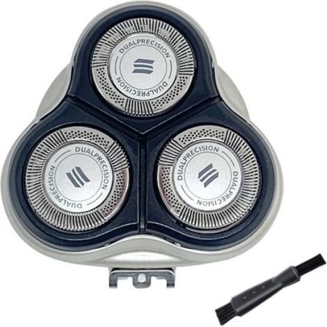 Tete De Rasoir De Rechange - Pour Rasoirs Electriques Philips Modeles HQ7100 HQ7120 HQ7140 HQ7180 HQ7290 HQ7310 HQ7320 HQ7325 HQ7340 HQ7345 HQ7350 HQ7360 HQ7380 HQ7390 - Argent - 1 Piece (1/4)