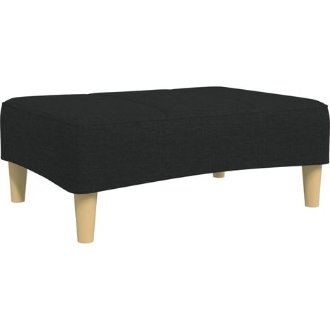vidaXL Poggiapiedi Nero 77x55x31 cm in Tessuto (1/5)