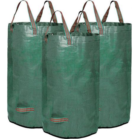 3er-Pack wiederverwendbare 32-Gallonen-Gartenabfallsäcke (45 cm x 76 cm) – Gartenabfallsäcke, wiederverwendbar und strapazierfähig (1/5)