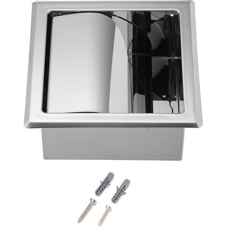 Porte-papier toilette miroir en acier inoxydable, porte-essuie-tout pour salle de bain de maison ou d'hôtel. (1/5)