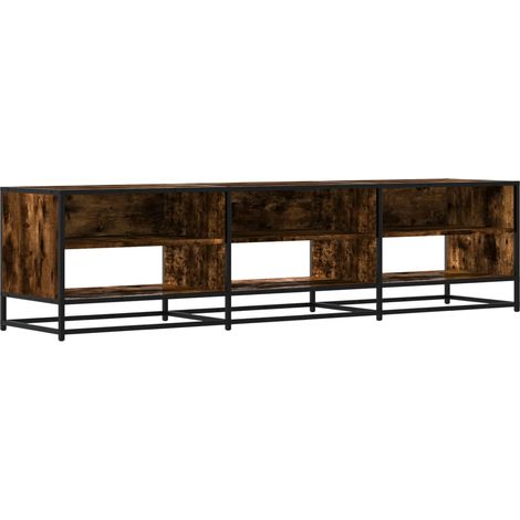 Mobile TV multimediale scaffale per televisione televisione buffet sala da pranzo soggiorno camera da letto rovere affumicato 180 x 40 x 46 cm derivati del legno marrone 020027363