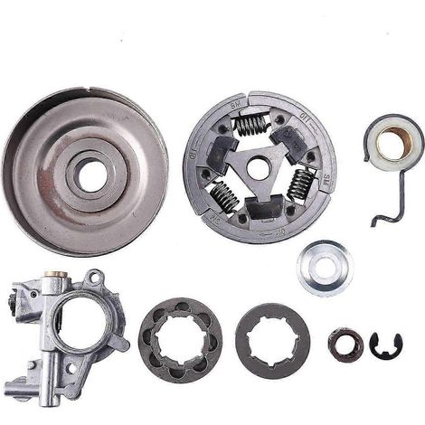 Kupplungssatz D 3/8 Zoll 8T 7T Kettenrad für Stihl MS361 MS 361 Ölpumpen-Schneckengetriebe-Kettensäge 1128 0