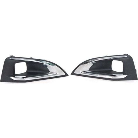 Grid Cool – Cache phare antibrouillard pour Peugeot 4008 5008 – Calandre inférieure droite – Installation facile – Matériau ABS noir et argent