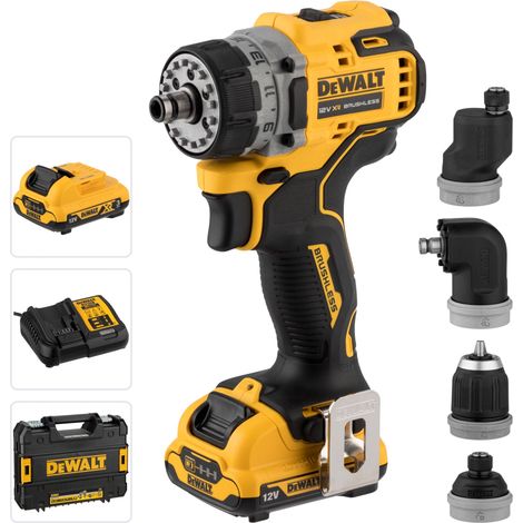 Taladro atornillador a batería DeWalt DCD703L2T-QW