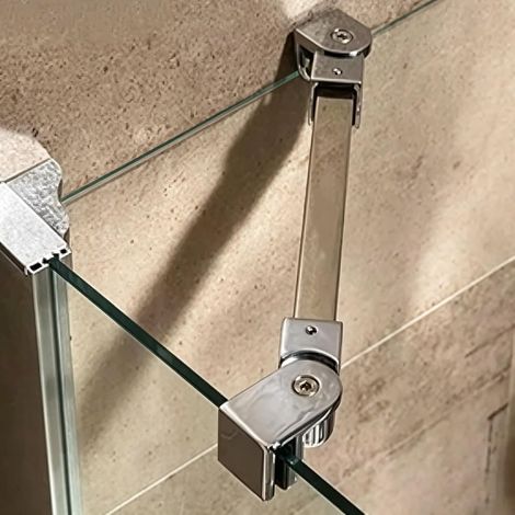 Barre stabilisatrice de paroi douche en acier inoxydable 304 (1/5)