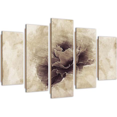Quadro deco panel 5 parti, Fiore di frassino - 100x70 (1/5)
