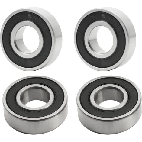 6001-2RS 6001-2RS Ball Bearings 12 x 28 x 8 mm for Electric Scooter G30/G30D E-Scooter, 6001 RS Double Shielded Carbon Steel Ball Bearings (6001 2RS 4pcs) (1/5)