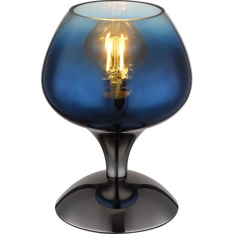 Globo - lámpara de mesa - MAXY - azul - vidrio - Ø 15cm - E27 -