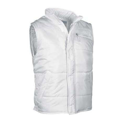 Chaleco de abrigo de nylon hidrofugado, sector alimentación ARCTIC S Blanco