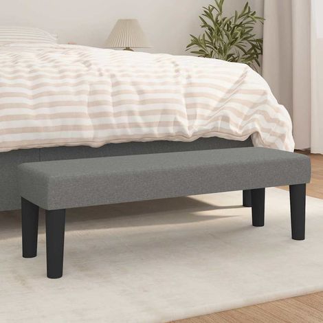 vidaXL Banc Gris foncé 100x30x30 cm Tissu (1/5)