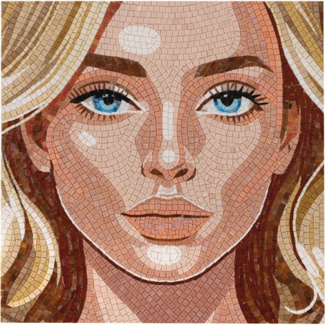 Mosaïque Blonde Girl – 58×58 cm (1/5)