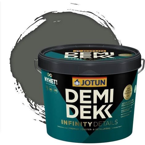 Peinture Bois - DEMIDEKK INFINITY DETAILS - Lasure Opaque Satinée - RAL 7010 - 3L (1/2)