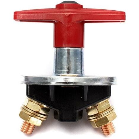 Interruttore di spegnimento della batteria a chiave fissa da 200 Amp, interruttore elettrico di interruzione, interruttore elettrico per impieghi gravosi da 12 V/24 V INHHUB (1/4)