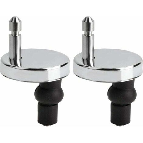 Lot de 2 fixation abattant wc universels pour abattant de WC-Compatible avec la plupart des sièges de WC standards avec système d'abaissement automatique-Facile à installer (1/4)
