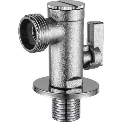 Robinets d'angle en cuivre avec filtre, vannes d'arrêt d'eau, raccord de robinet d'eau, vannes de remplissage de chauffe-eau, faciles à utiliser 4 à 6 points (1/5)
