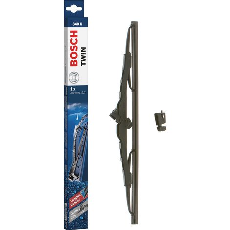 Bosch Balai d'essuie–glace conventionnel Twin 340U, L= 340mm – 1 balai avant