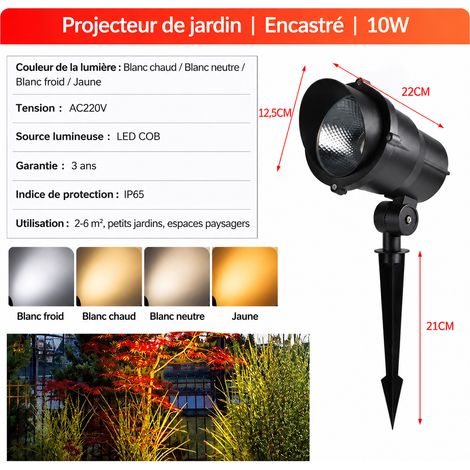Projecteur LED Extérieur 30W Modèle D à Piquer Étanche IP65 30w-d réf 8700 660 g – Livraison gratuite