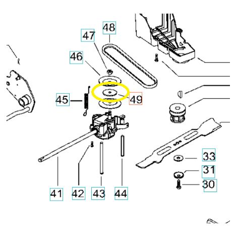Embrayage tambour laveur M53-160 AWREX Husqvarna 538235287