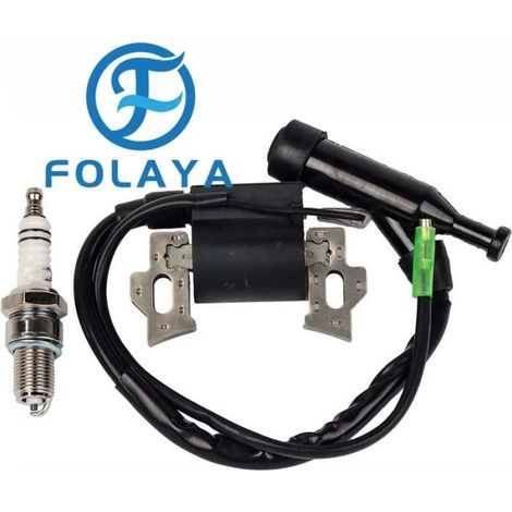 FOLAYA d’allumage de rechange avec bougie d'allumage pour moteur de tondeuse à gazon Honda Gx110 Gx120 Gx140 Gx160 Gx200 5,5 CV 6,5 (1/2)