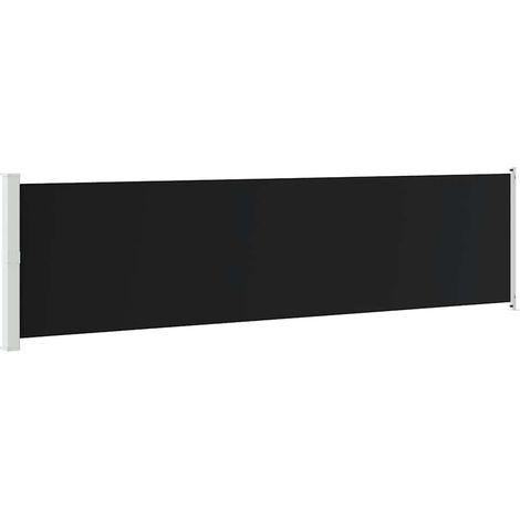 Maison Exclusive - Seitenmarkise Ausziehbar 600x160 cm Schwarz (1/5)
