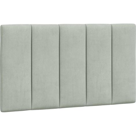 Maison Exclusive - Cuscino Testiera Hanko Grigio Chiaro 90 cm in Velluto