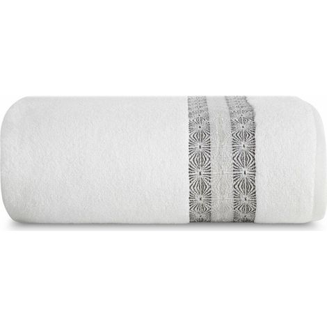 Asciugamano da bagno Malika 50x90 cm bianco (1/5)