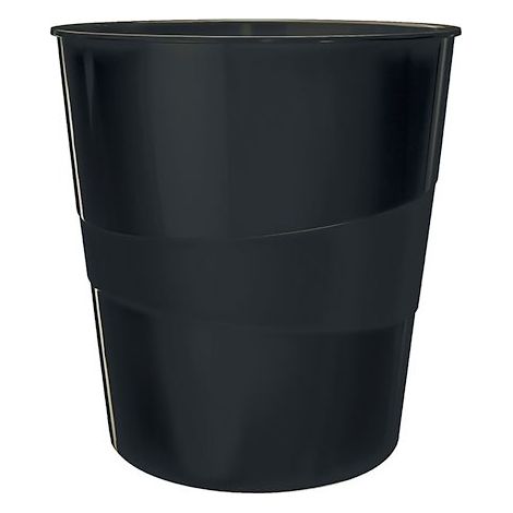 Corbeille à papier Leitz Recycle noire 15 L (1/4)