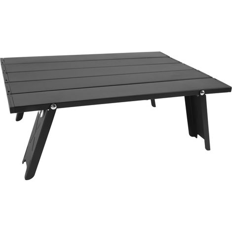 Table de Camping Pliable en Aluminium Léger pour Randonnée, Pique-nique et Plage - Facile à Transporter avec Sac Inclus