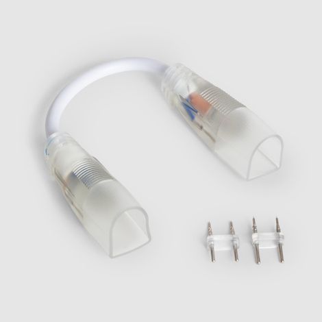 Verbinder für LED Streifen Neon Dimmbar 220V Halbrund 180 IP67 20 mm (1/2)