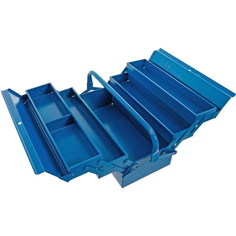 BGS Caja de herramientas metálica vacía 420 x 200 x 200 mm 5 compartimentos - 33000 (1/4)