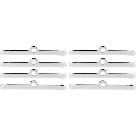 Lot de 8 barres d'écartement chromées 4 3/4 pouces pour cache-culbuteurs Chevy 283 305 327 350 (1/5)