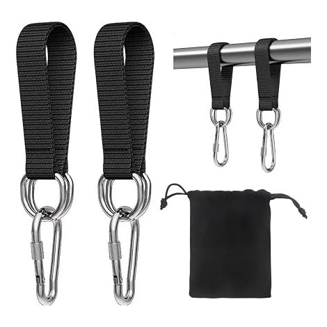 2-piece swing mount, tear-resistant, hammock set, hanging chair, outdoor, 2 carabiners (1/5)