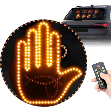 Gestengesteuerte Auto-Signalleuchte (mit Fernbedienung) — Acht-in-Eins-LED-Leuchte zur Warnung vor aggressivem Fahrverhalten ein Autozubehör, ein ideales Geschenk für Männer und Frauen. (1/5)